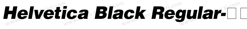 Helvetica Black Regular字体转换